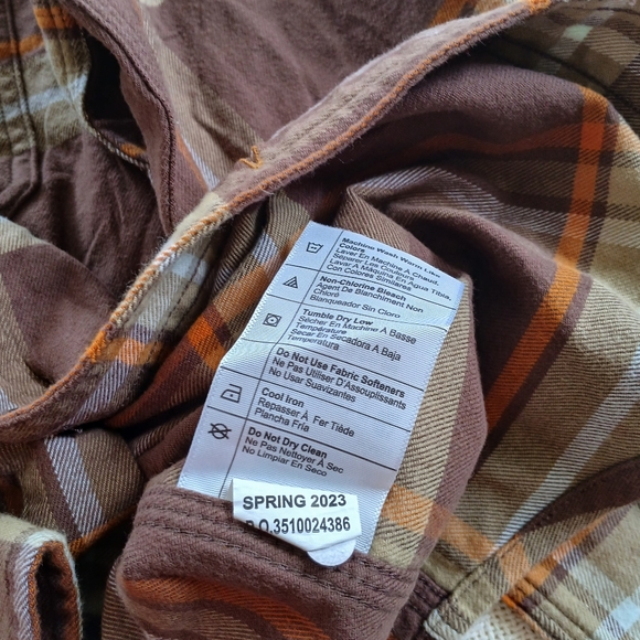 carhartt ♡ rugged flex relaxed flannel shirt small - Picture 8 of 9